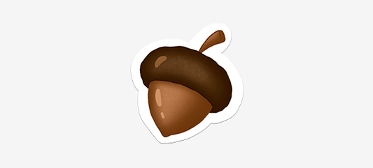 Free Procreate Sticker: Acorn #1 - Download Now