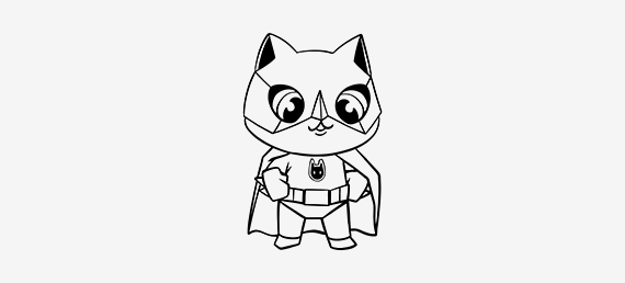 Free Procreate Coloring Page: Catman #1 - Download Now