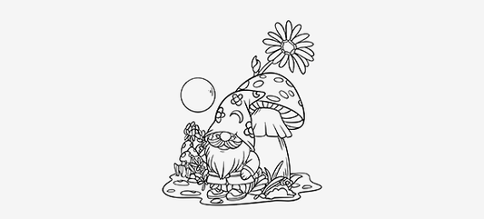 Free Procreate Coloring Page: Gnome #1 - Download Now