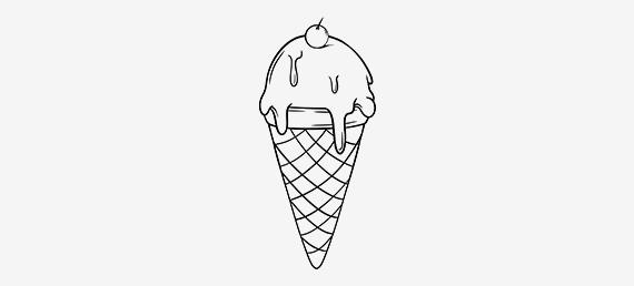 Free Procreate Coloring Page: Ice Cream #1 - Download Now