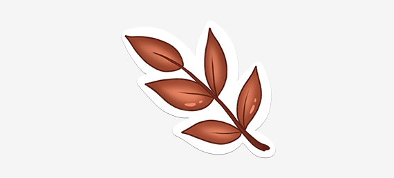 Download Free Procreate Sticker: Leaves #1